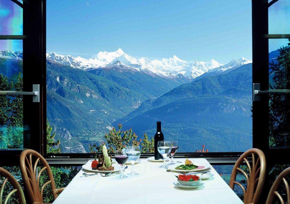 Hotel-Restaurant Le Mont Paisible, Кран-Монтана Экстерьер фото